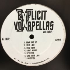 Various - Various - Explicit Voxapellas  - Volume One - Not On Label