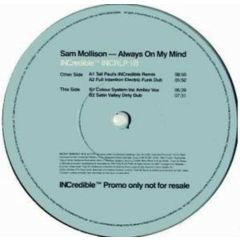 Sam Mollison - Sam Mollison - Always On My Mind - Incredible