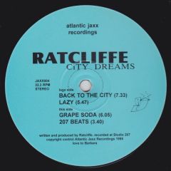 Ratcliffe - Ratcliffe - City Dreams - Atlantic Jaxx