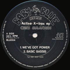Chris Simmonds - Chris Simmonds - Active X-Trax EP - Baby Blue Records