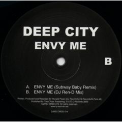 Deep City - Deep City - Envy Me - Q-Records