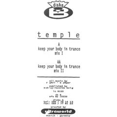 Temple - Temple - Keep Your Body In Trance - Disko B