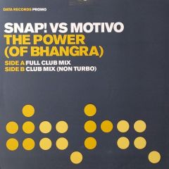Snap Vs Motivo - Snap Vs Motivo - The Power Of Bhangra - Data