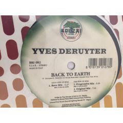 Yves Deruyter - Yves Deruyter - Back To Earth - Bonzai Records Italy