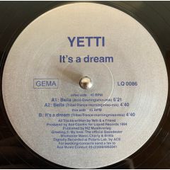 Miss Yetti - Miss Yetti - It's A Dream - Liquid Rec.