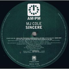 Mj Cole - Mj Cole - Sincere - Am:Pm