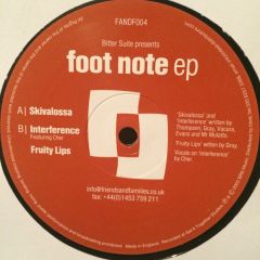 Bitter Suite - Bitter Suite - Foot Note EP - Friends & Families 4