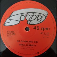 Errol Dunkley - Errol Dunkley - Sit Down And Cry - Scope