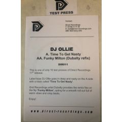 DJ Ollie - DJ Ollie - Time To Get Nasty - Direct Recordings