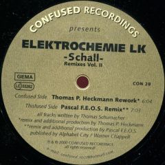 Elektrochemie - Elektrochemie - Schall (Remixes Vol Ii) - Confused