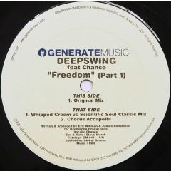 Deepswing Feat Chance - Deepswing Feat Chance - Freedom (Part 1) - Generate Music