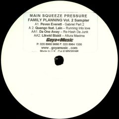 Main Squeeze Pressure - Main Squeeze Pressure - Family Planning Vol 2 (Sampler) - Msq1