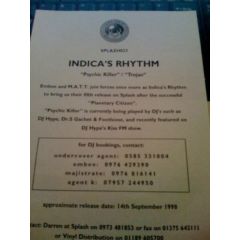 Indica's Rhythm - Indica's Rhythm - Psychic Killer / Trojan - Splash Recordings