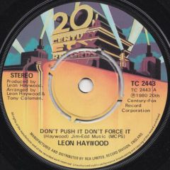 Leon Haywood - Leon Haywood - Don't Push It Don't Force It - 20th Century Fox Records