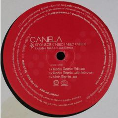 Canela - Canela - Sponsor (I Need I Need I Need) (Remix) - Dreamworks Records