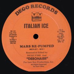 Italian Ice - Italian Ice - Mars Re-Pumped / Pizza Boy A Re-Mix - Dego Records