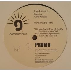 Live Element - Live Element - Move That Big Thing - Gossip Records