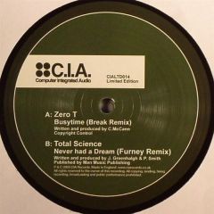 Zero Tolerance & Beta 2 - Zero Tolerance & Beta 2 - Bizzy Time (Break Remix) - CIA
