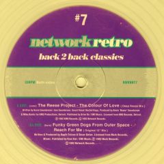 Reese Project / Funky Green Do - Colour Of Love / Reach For Me (Clear Vinyl) - Network