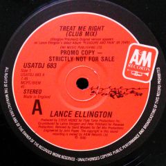 Lance Ellington - Lance Ellington - Treat Me Right - A& M Records