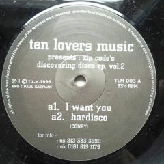Zip Codes - Zip Codes - Discovering Disco EP Vol 2 - Ten Lovers Music