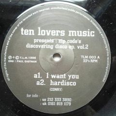 Zip Codes - Zip Codes - Discovering Disco EP Vol 2 - Ten Lovers Music