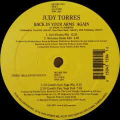 Judy Torres - Judy Torres - Back In Your Arms Again - 	Third Millennium