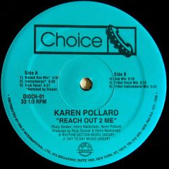 Karen Pollard - Karen Pollard - Reach Out To Me - Choice Records, Dig It International