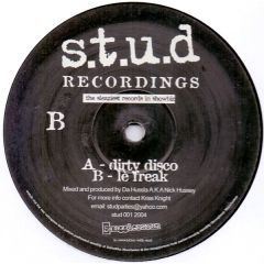 Da Hussla - Da Hussla - Dirty Disco - Stud Recordings 1