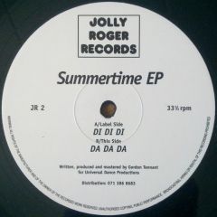Gordon Tennant - Gordon Tennant - Summertime EP - Jolly Roger