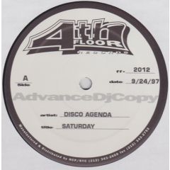 Disco Agenda - Disco Agenda - Saturday - 4th Floor