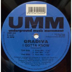 Gradiva - Gradiva - I Gotta Know - UMM