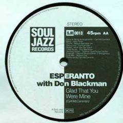 Esperanto - Esperanto - Only A Miracle / Glad That You Were Mine - Soul Jazz Records