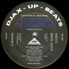 Stephen Brown - Stephen Brown - A Function Of Aberration - Djax Up Beats