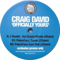 Craig David - Craig David - Officially Yours (Remixes) - Ice Cream