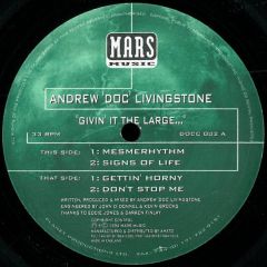 Andrew 'Doc' Livingstone - Andrew 'Doc' Livingstone - Givin' It The Large... - Mars Music