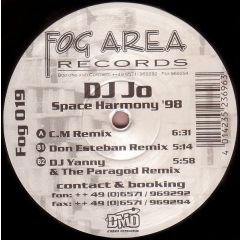 DJ Jo - DJ Jo - Space Harmony '98 - Fog Area Records
