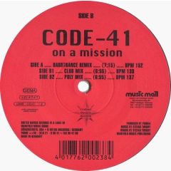 Code-41 - Code-41 - On A Mission - United Ravers Records