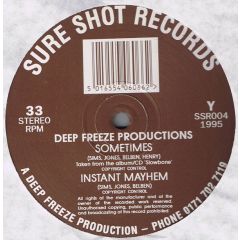 Deep Freeze Productions - Deep Freeze Productions - Let Your Love 'N' Dub - Sure Shot