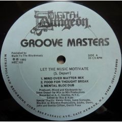 Groove Masters - Groove Masters - Let The Music Motivate - Digital Dungeon