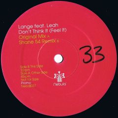 Lange Feat. Leah - Lange Feat. Leah - Don't Think It (Feel It) - Nebula