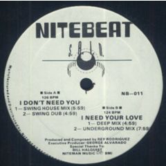 Sain - Sain - I Don't Need You - Nitebeat