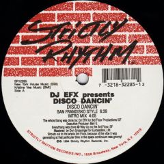 DJ Efx - DJ Efx - Disco Dancin - Strictly Rhythm