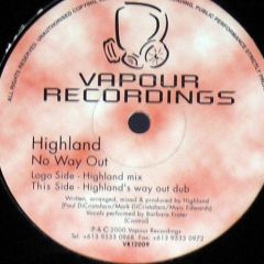 Highland - No Way Out (Disc 1) - Vapour Recordings