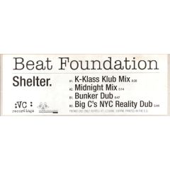 Beat Foundation - Beat Foundation - Shelter 1998 - Vc Recordings