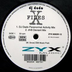 DJ Dado - DJ Dado - X Files - ZYX