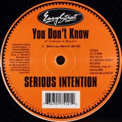 Serious Intention - Serious Intention - You Don't Know (Jason Nevins Remix) - Easy Trax