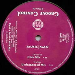 Groove Control - Groove Control - Zero-G - Music Man Records, Round And Round