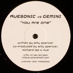 Ruesonic Vs Gemini - Ruesonic Vs Gemini - You Are One - Vare 1