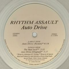 Rhythm Assault - Rhythm Assault - Auto Drive (Clear Vinyl) - LiTime E.X.P.